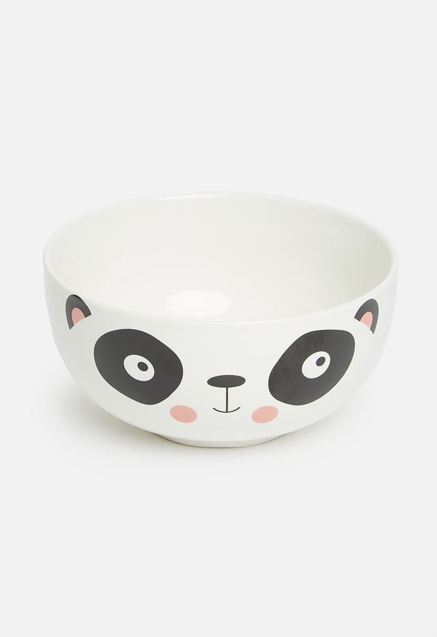H&S - Panda cup and bowl set - white & black