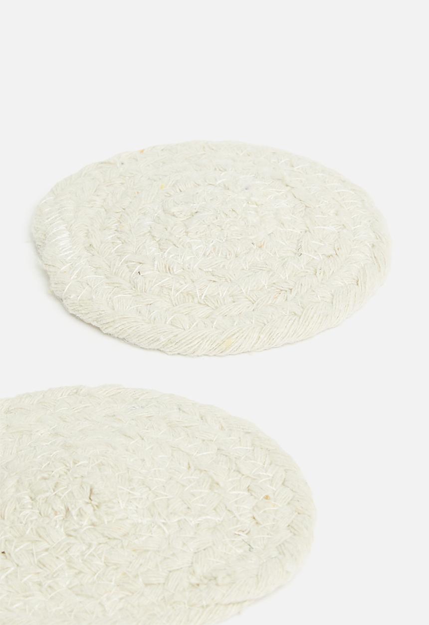 Excellent Houseware - Coaster set of 4 - natural