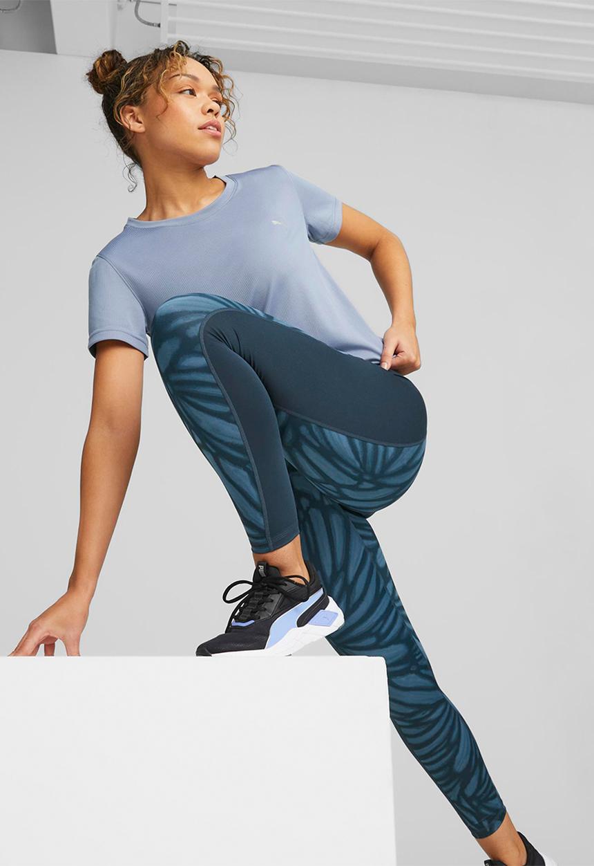PUMA - Train favorites aop high waist 7/8 tight - dark night