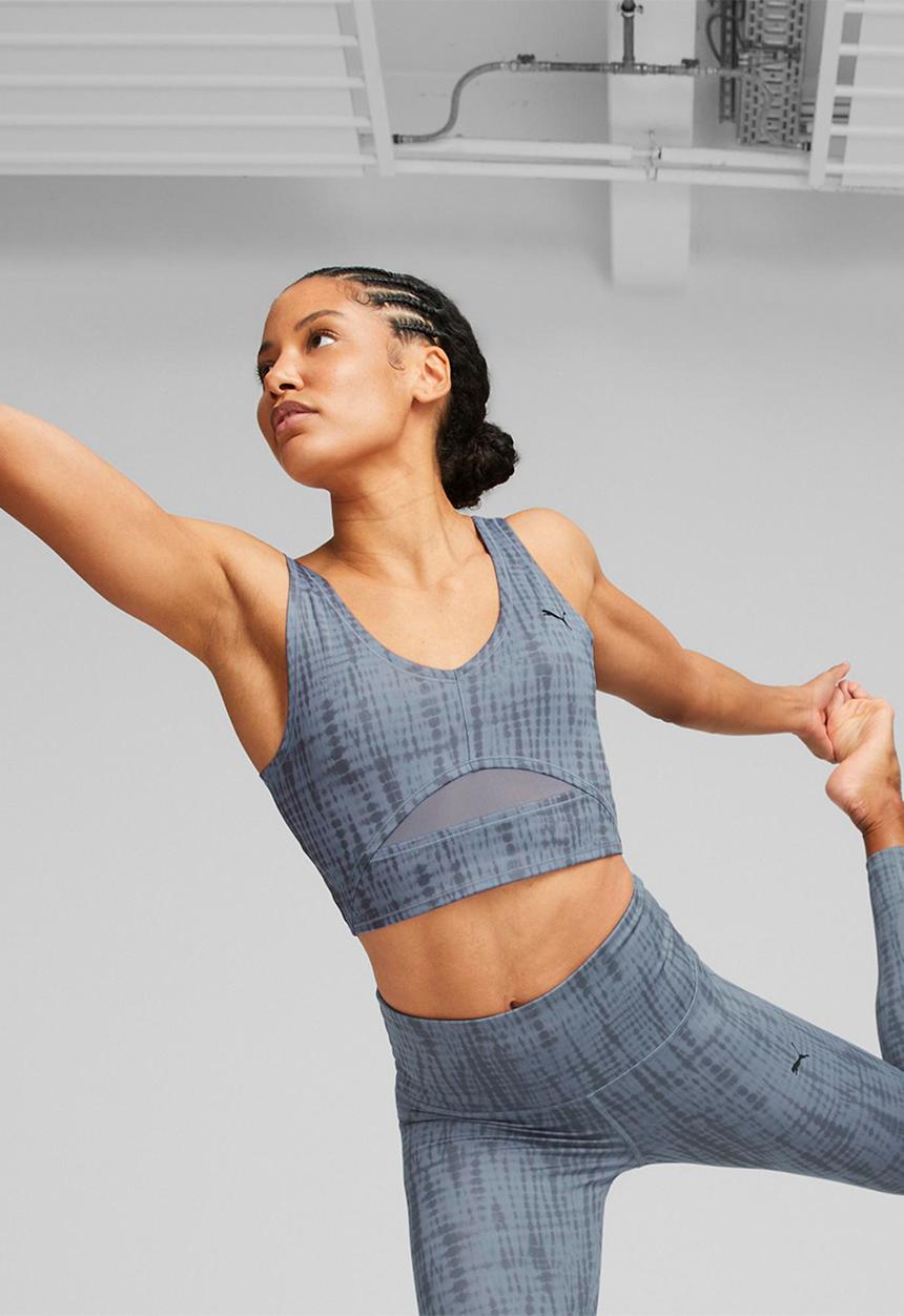 PUMA - Studio aop crop top - filtered ash