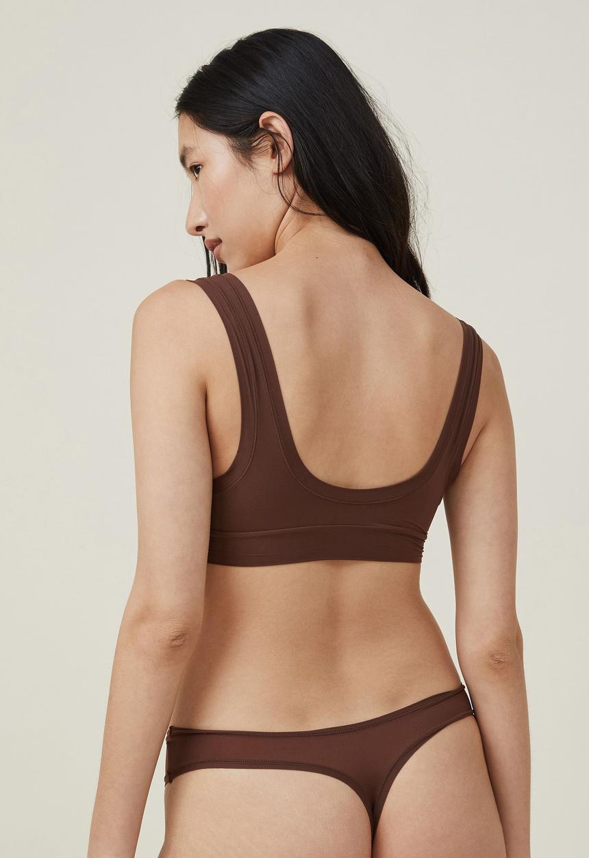 Cotton On - The flexi bralette - fondue fudge