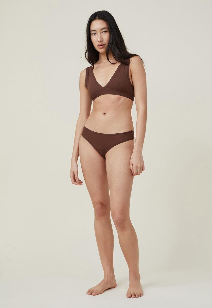 Cotton On - The flexi bralette - fondue fudge
