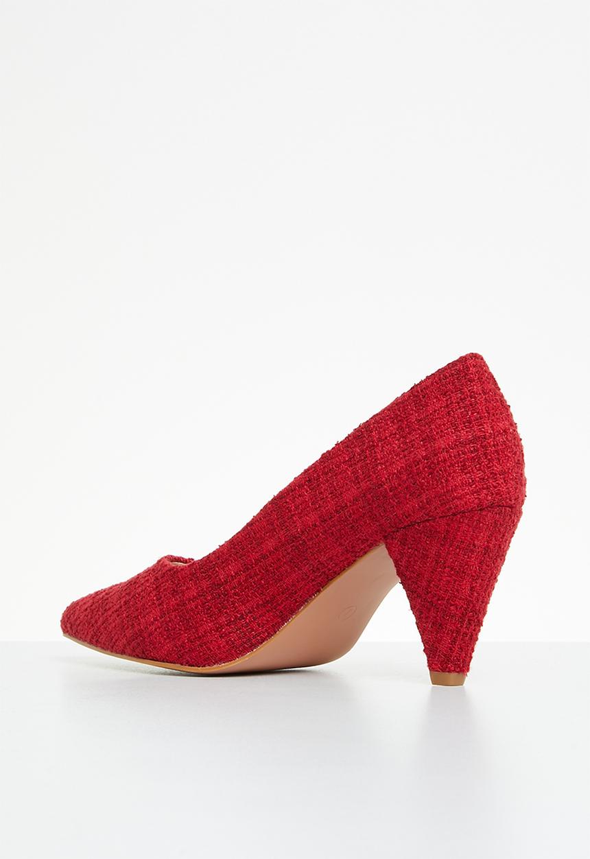 Superbalist - Thea court cone heel - red