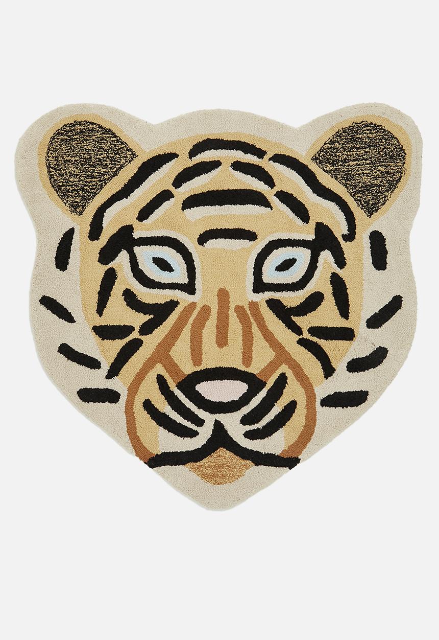 Sixth Floor - Tiger face rug - multi