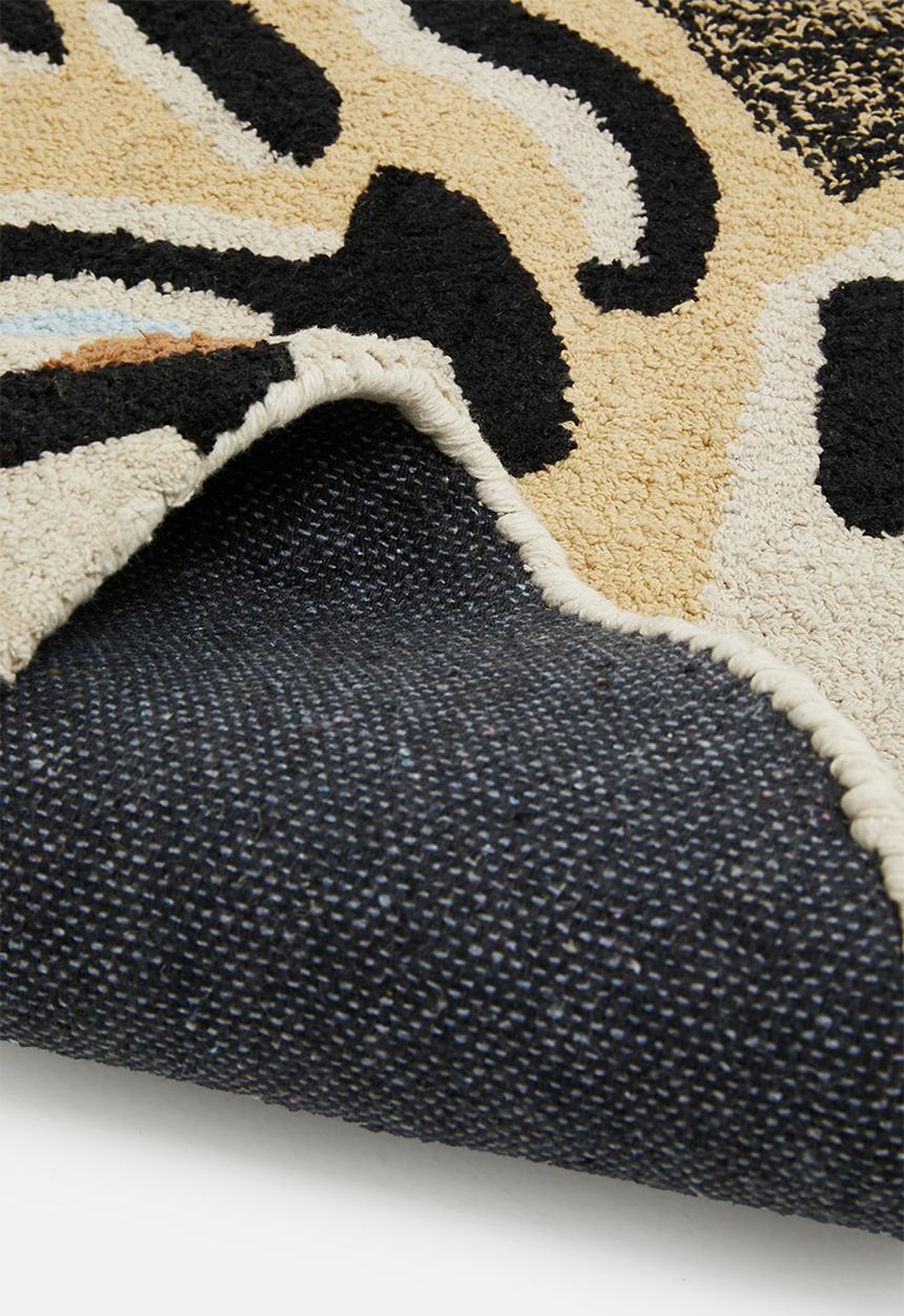 Sixth Floor - Tiger face rug - multi