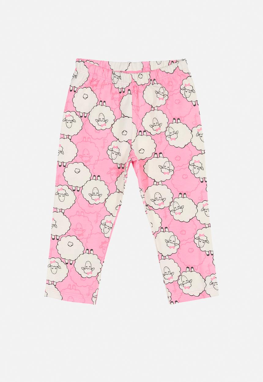 Quimby - Sheep 3 pieces outfit - off white & pink