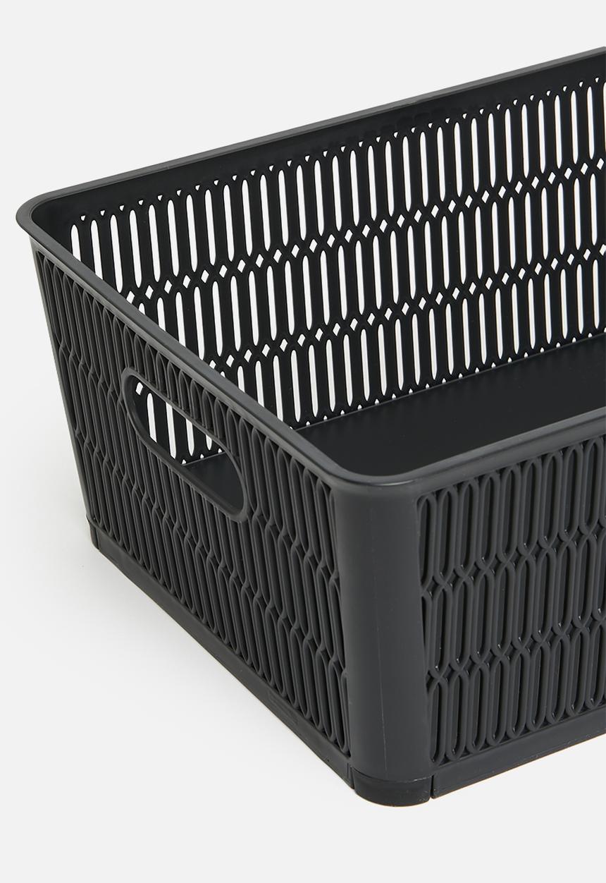 Storage Solutions - Meshy storage basket - black