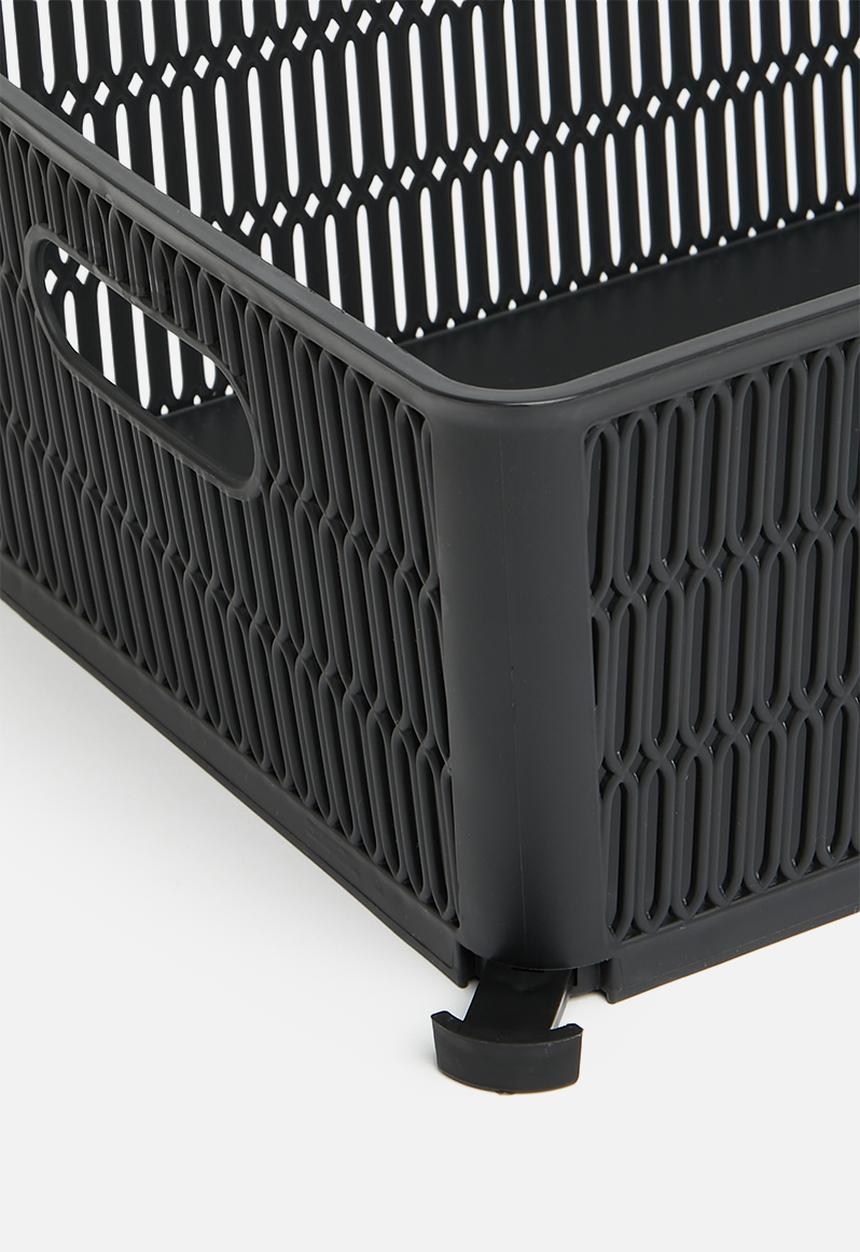 Storage Solutions - Meshy storage basket - black