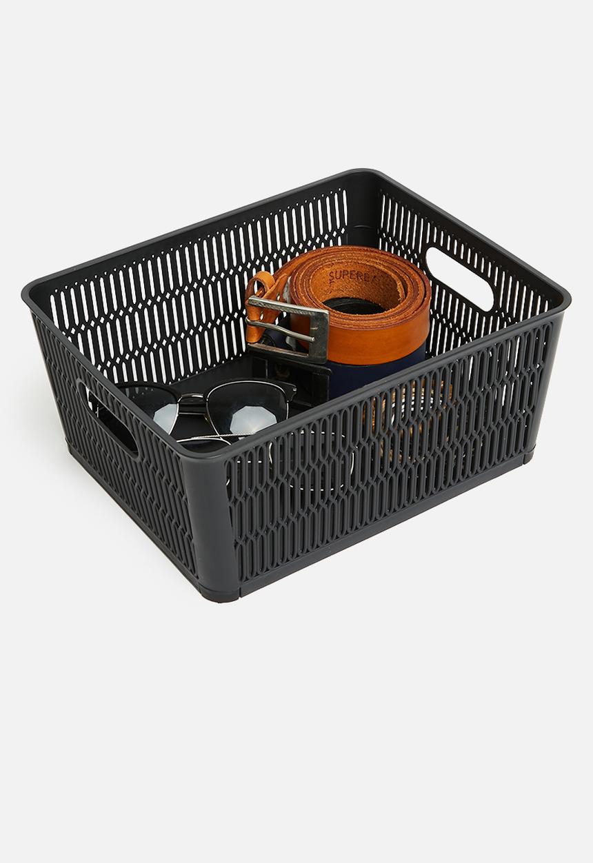 Storage Solutions - Meshy storage basket - black