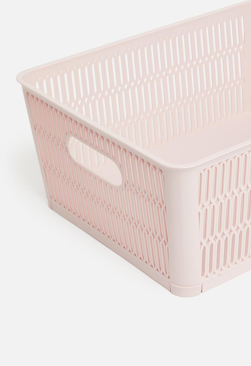 Storage Solutions - Meshy storage basket - soft pink