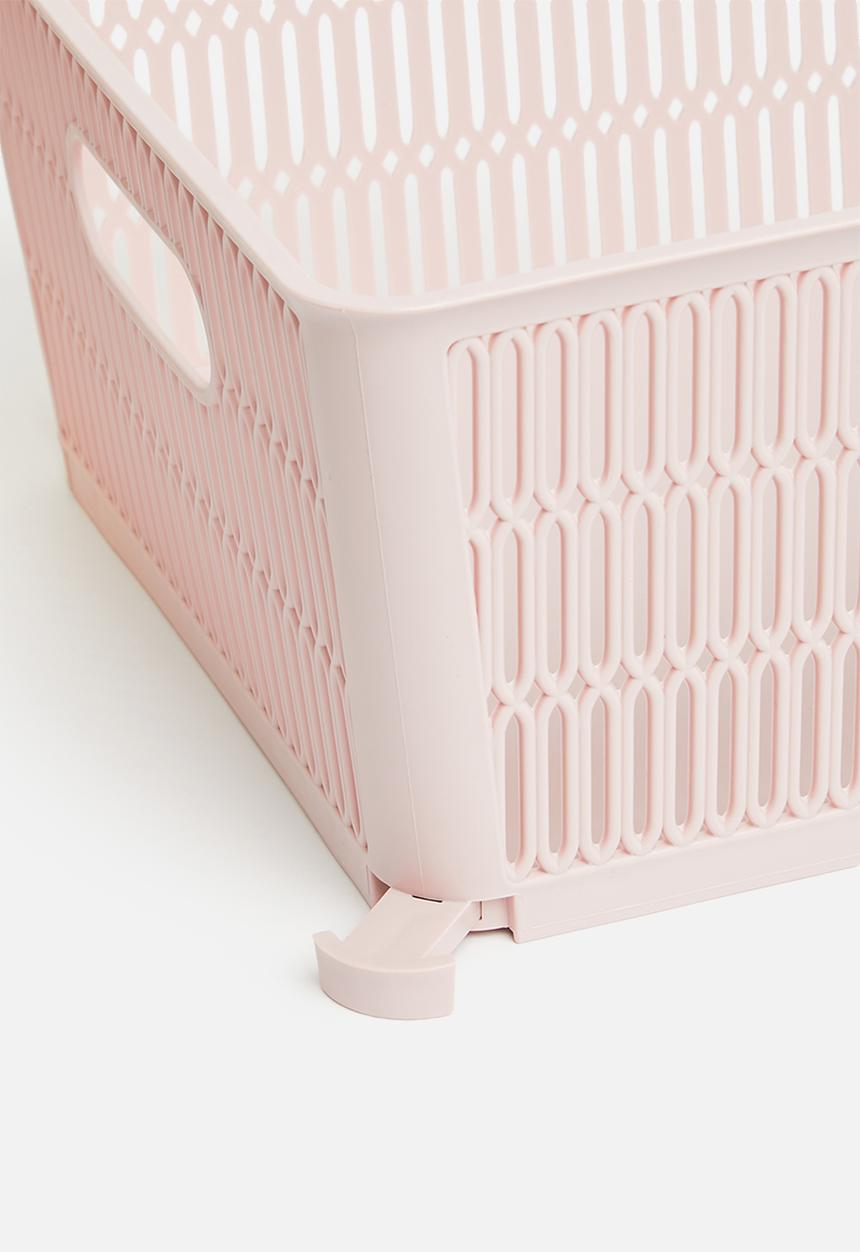 Storage Solutions - Meshy storage basket - soft pink