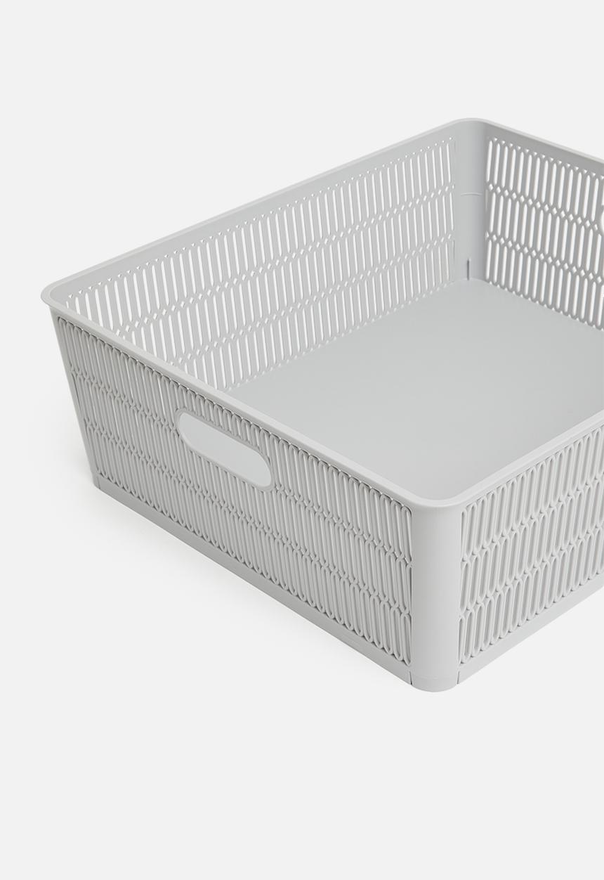 Storage Solutions - Meshy storage basket - grey