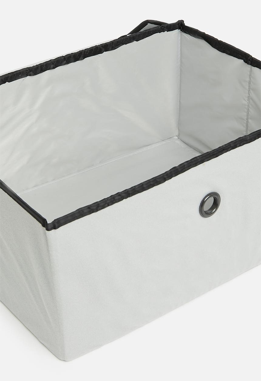 H&S - Caymen storage box with lid - grey