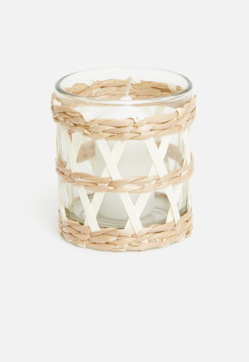 H&S - Willow tealight holder - white