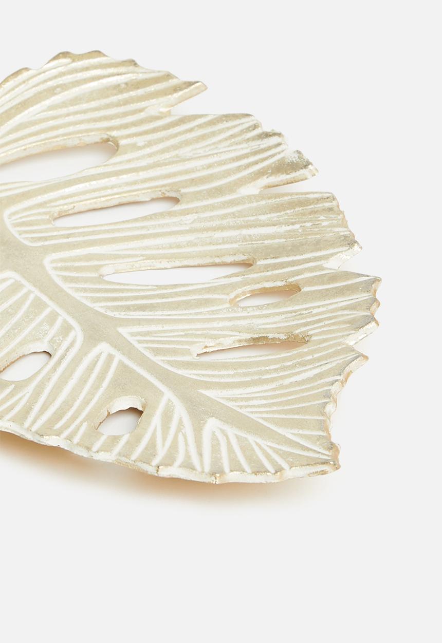 H&S - Monster plate - gold/white