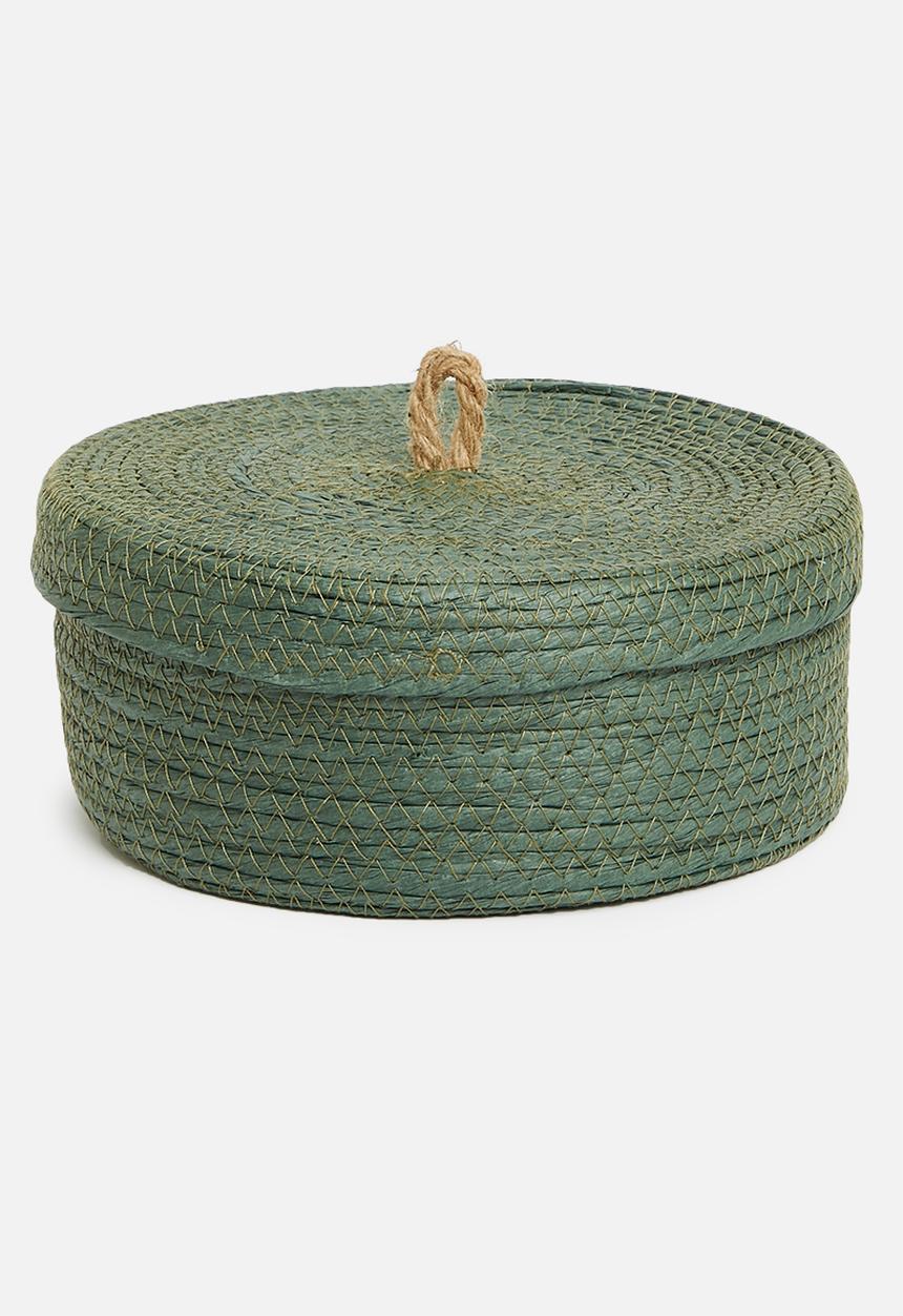 H&S - Put a lid on it basket set of 3 - green