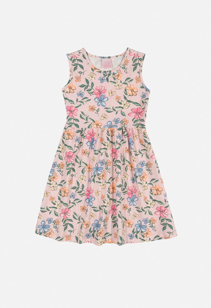 Quimby - Floral dress & shrug set - light pink
