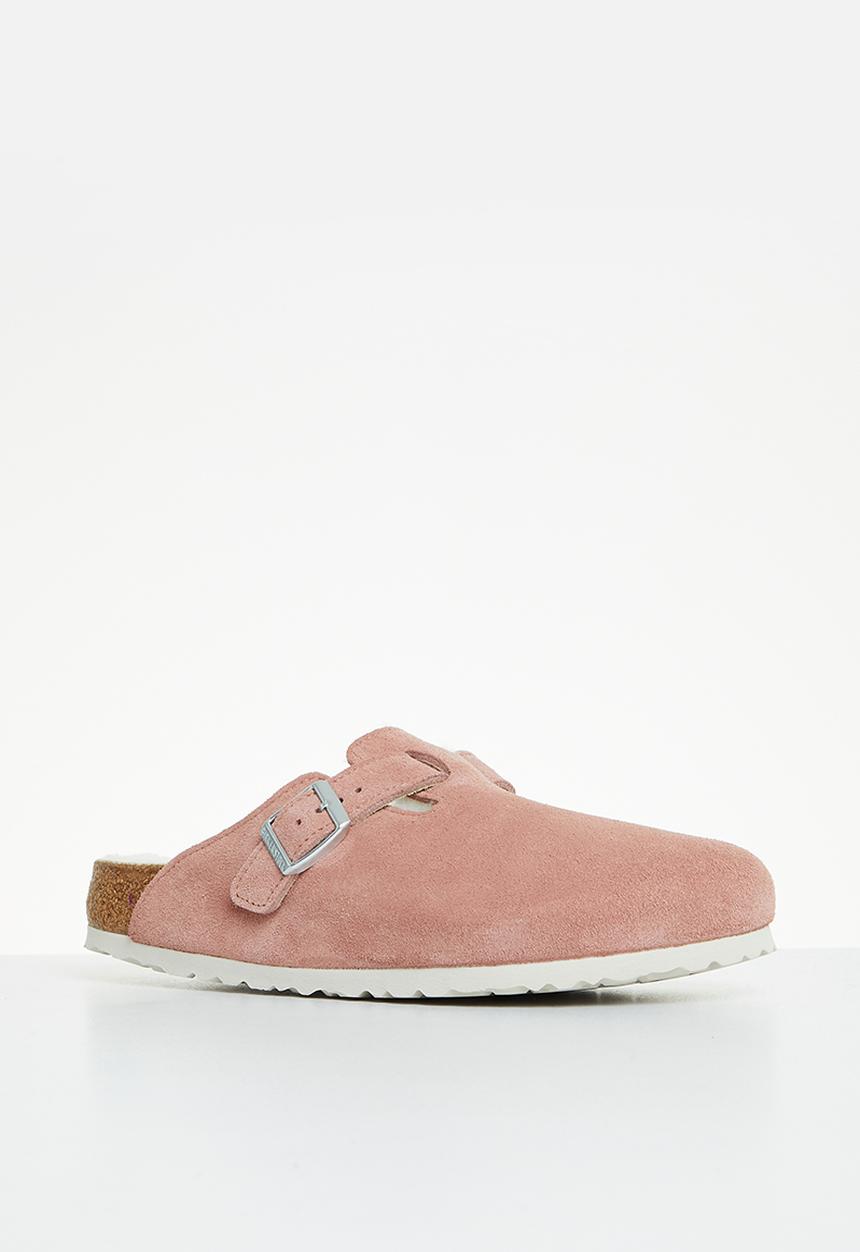 Birkenstock - Boston fur suede shearling regular - pink clay