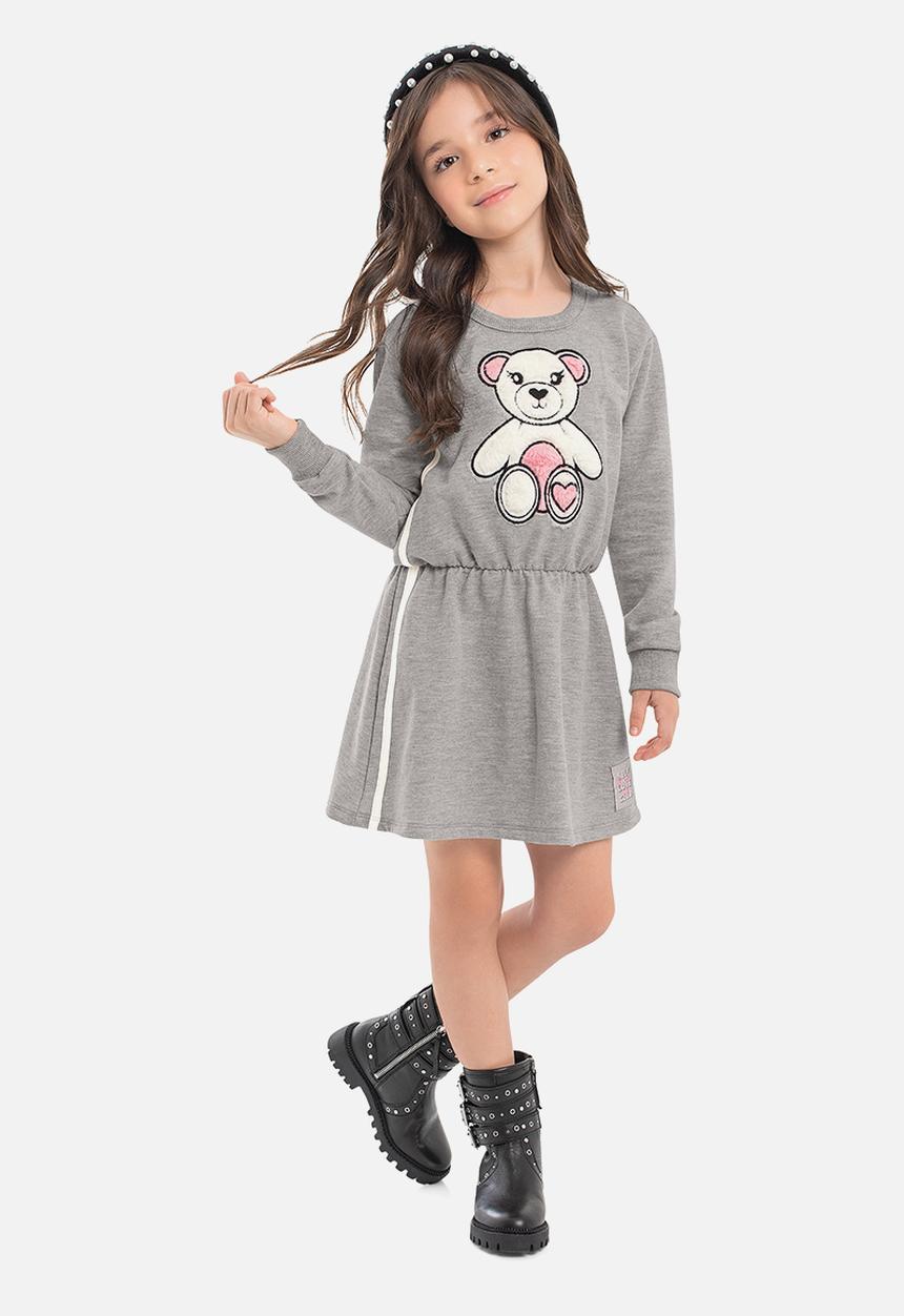 Quimby - Teddy sweat dress - grey