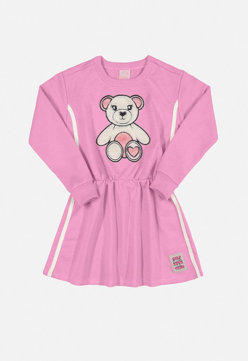 Quimby - Teddy sweat dress - pink