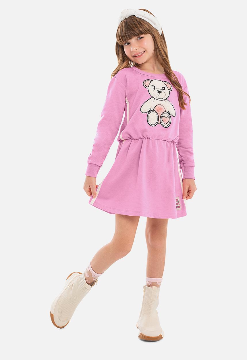 Quimby - Teddy sweat dress - pink