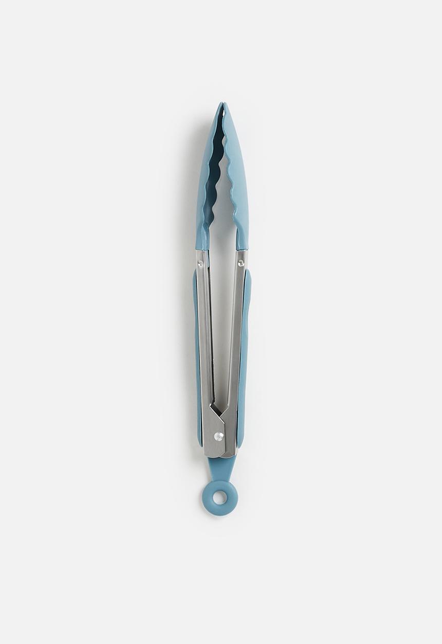 Excellent Houseware - Stainless steel tongs - blue