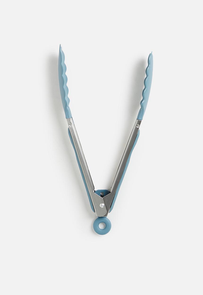 Excellent Houseware - Stainless steel tongs - blue