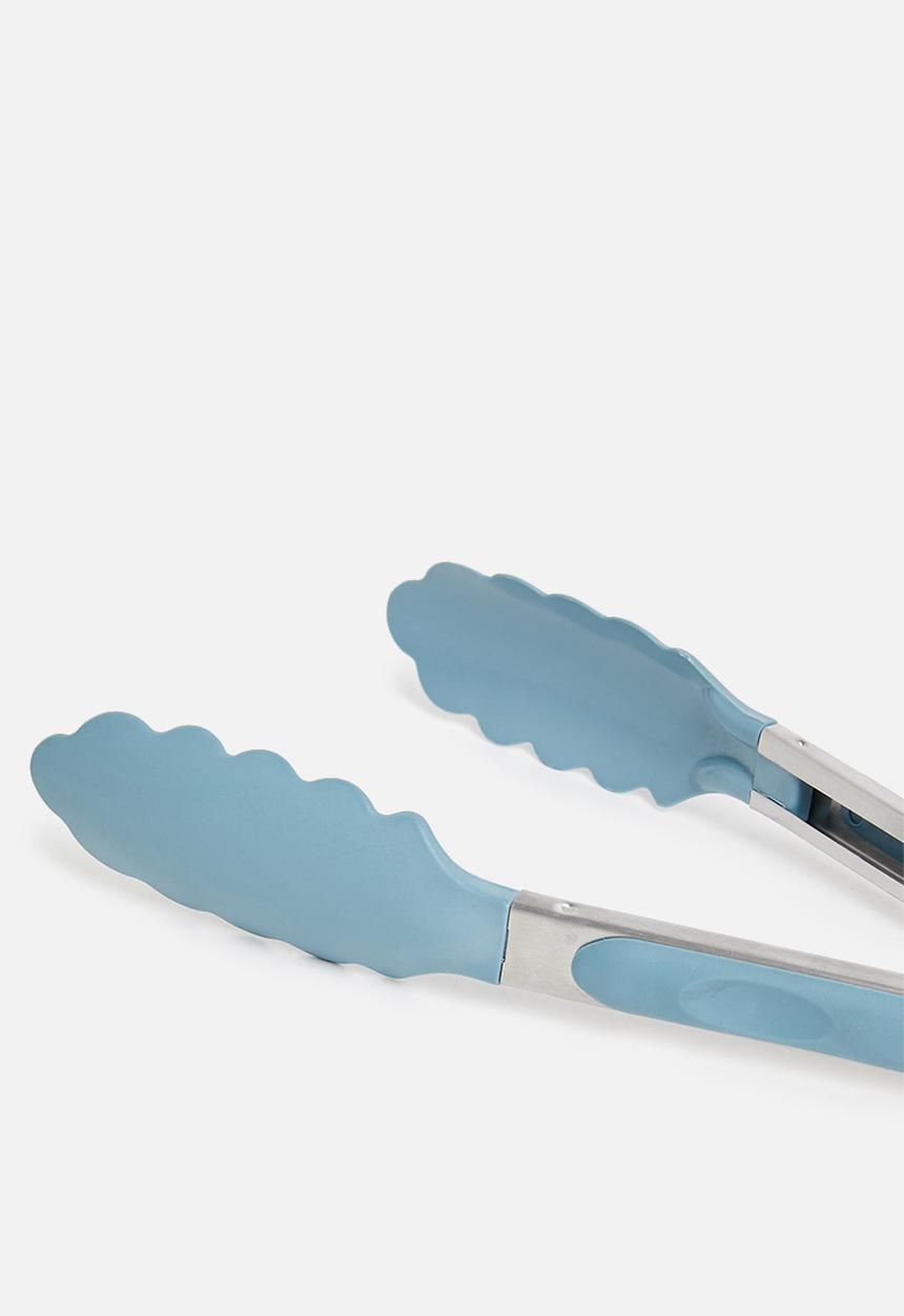 Excellent Houseware - Stainless steel tongs - blue