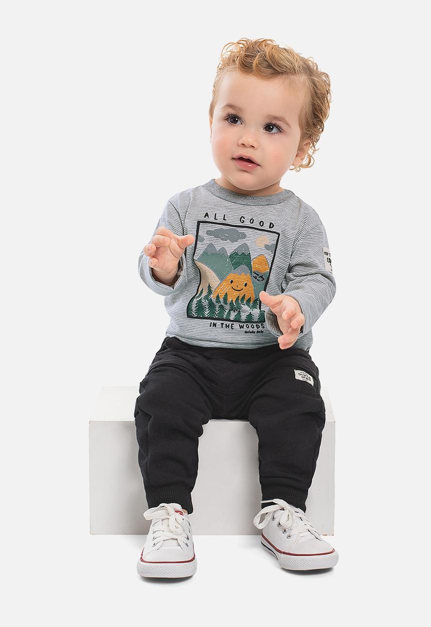 Quimby - Yarn dyed single jersey T-shirt - grey