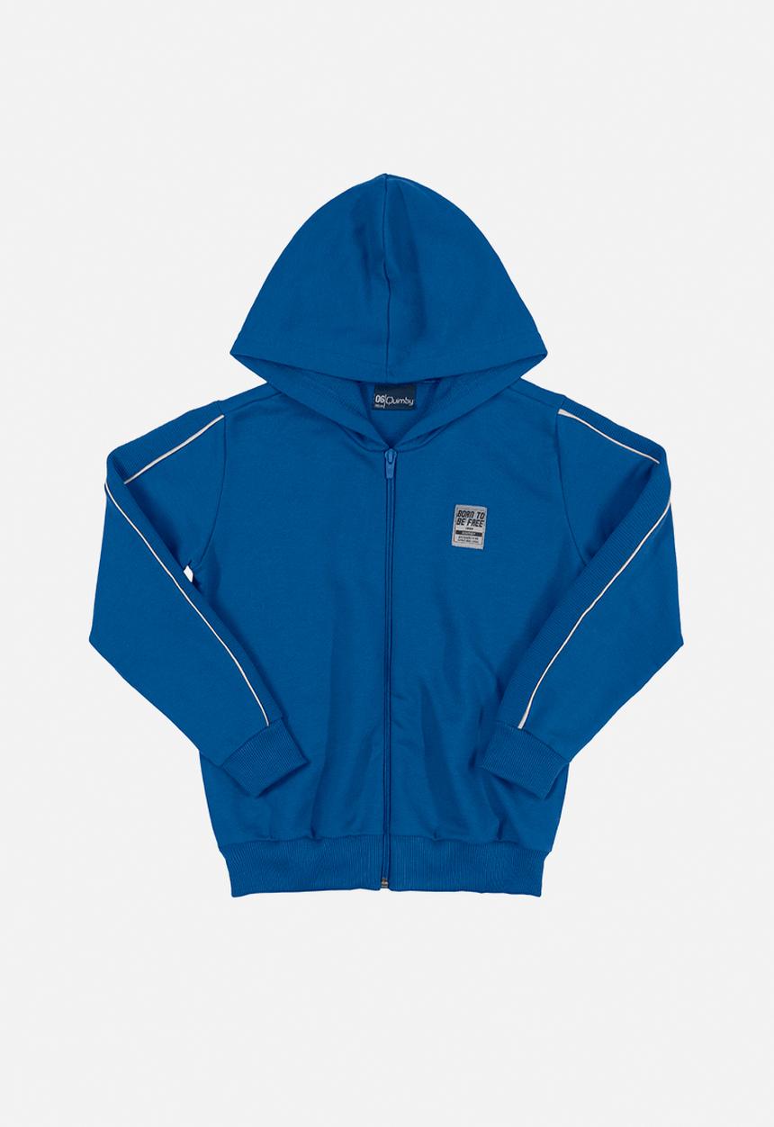 Quimby - Basic sweat hoodie - blue