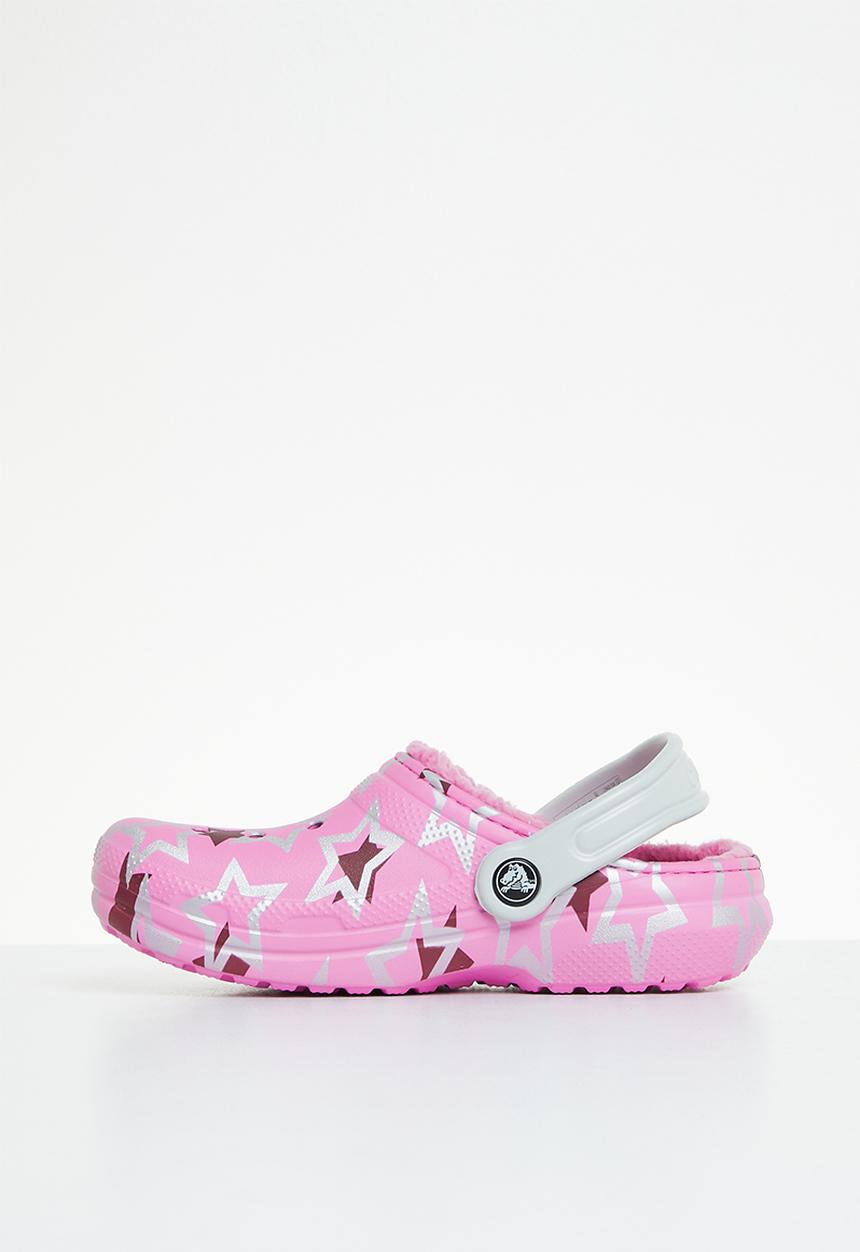 Crocs - Classic fuzz lined clog - taffy pink/multi