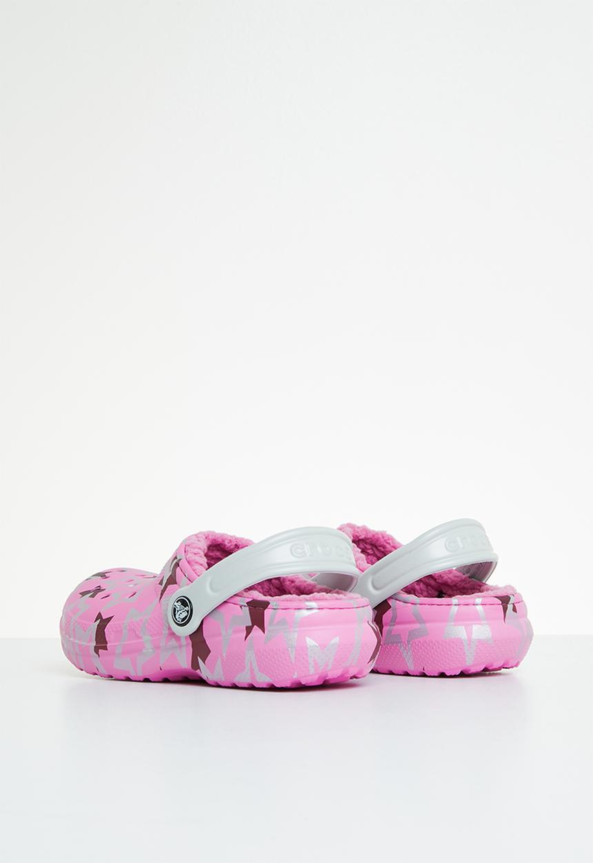 Crocs - Classic fuzz lined clog - taffy pink/multi