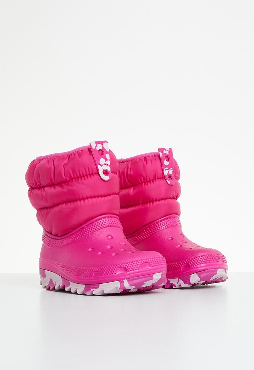 Crocs - Classic neo puff boot t - candy pink