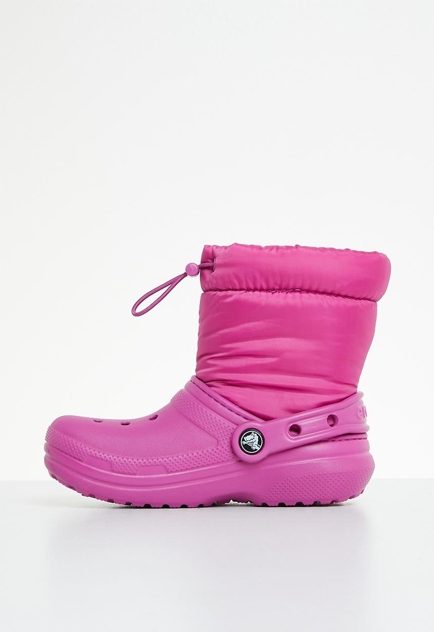 Crocs - Classic lined neo puff boot k - fuchsia fun