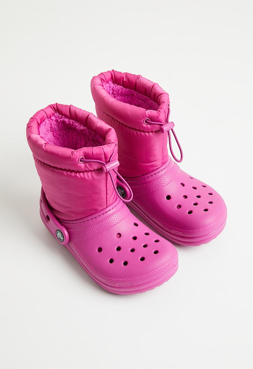 Crocs - Classic lined neo puff boot k - fuchsia fun