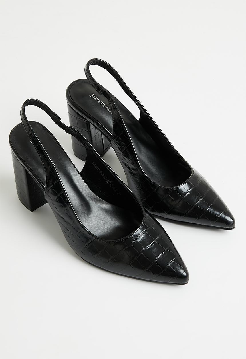 Superbalist - Daya slingback block heel - black