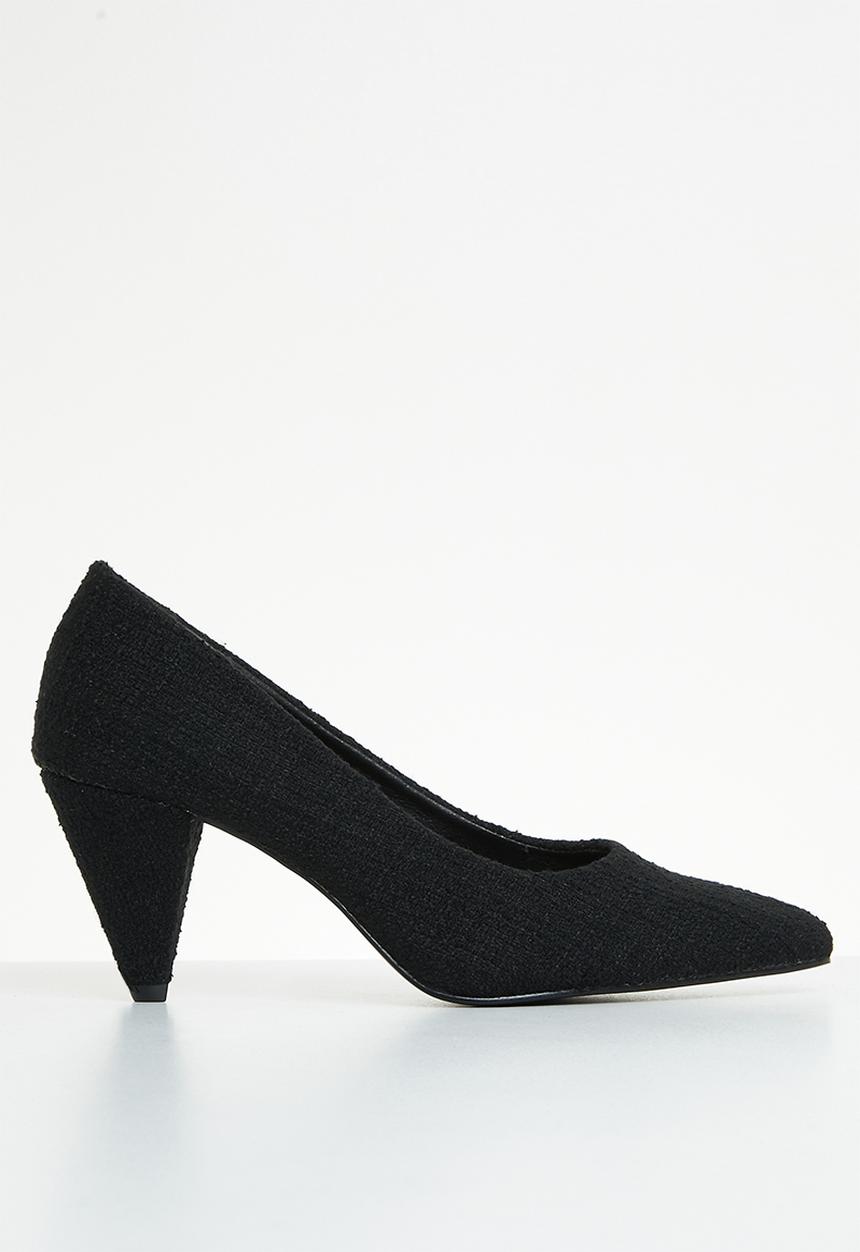 Superbalist - Thea court cone heel - black