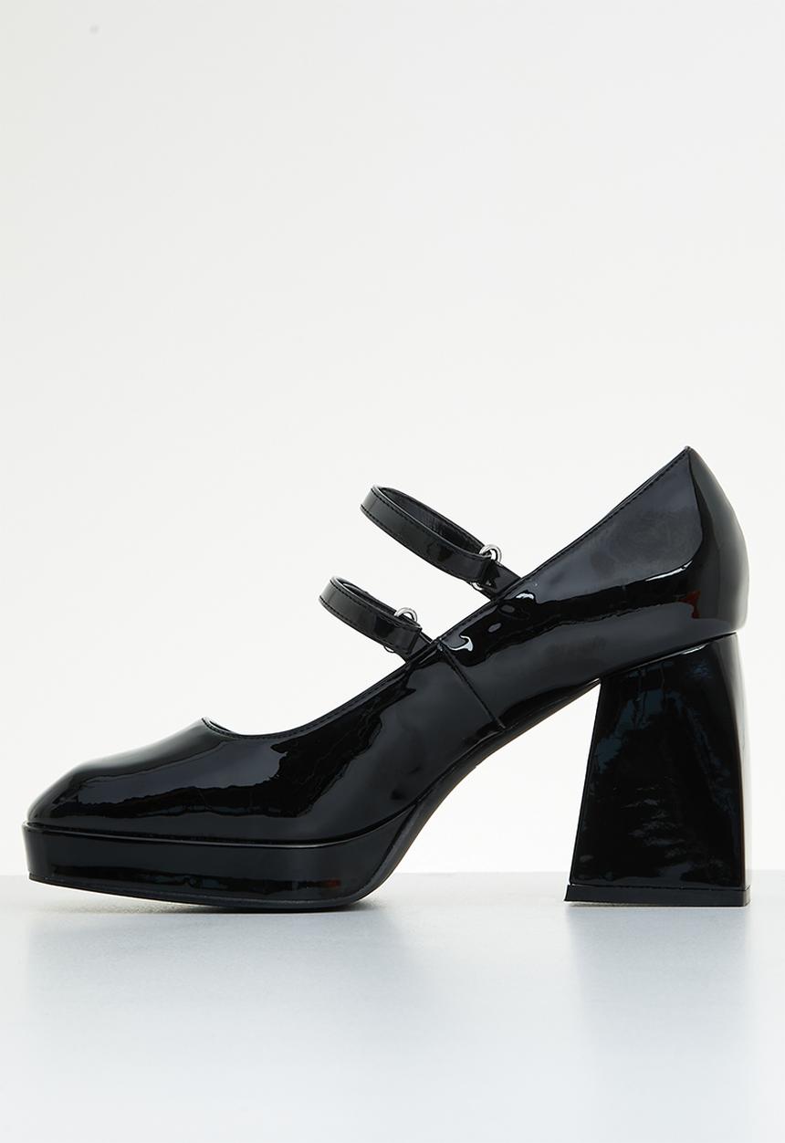 Superbalist - Bristol ankle strap block heel - black