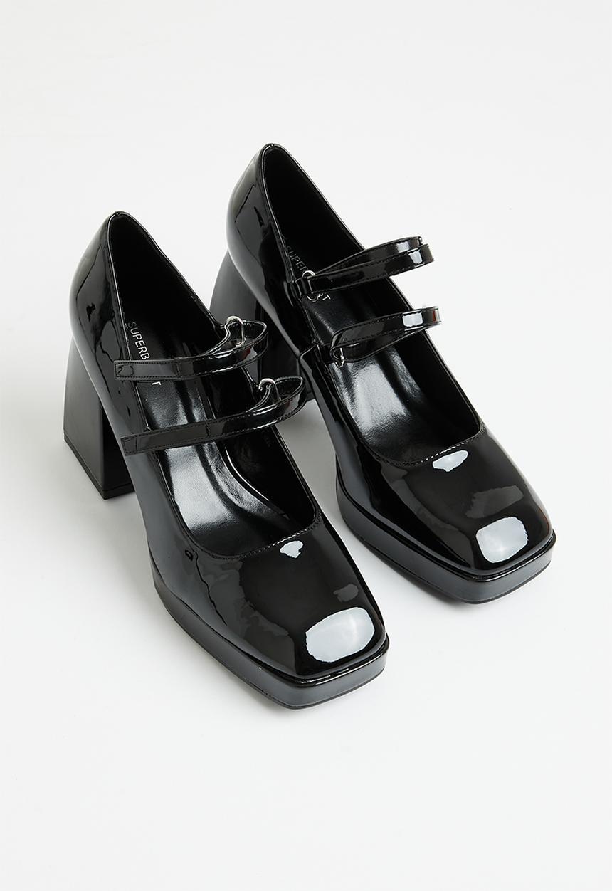 Superbalist - Bristol ankle strap block heel - black