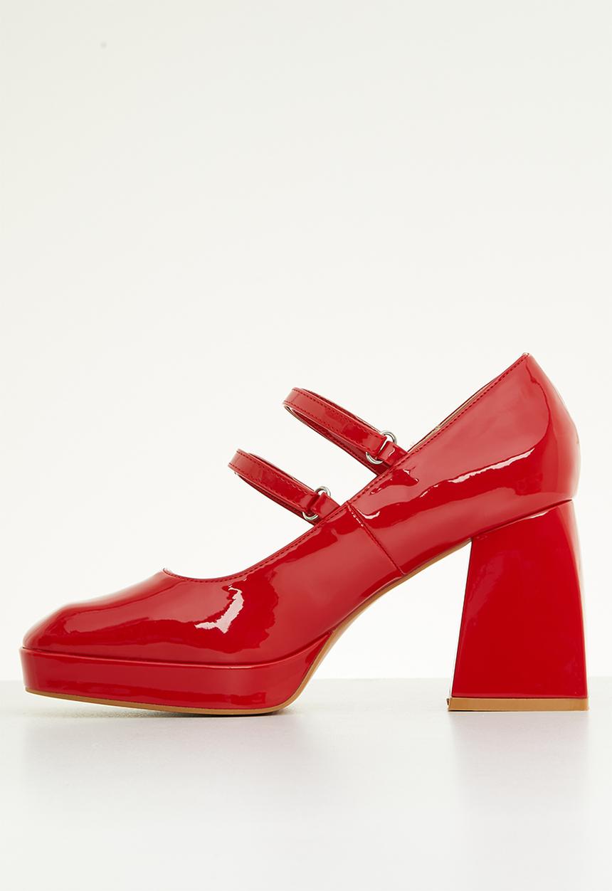 Superbalist - Bristol anklestrap block heel - red