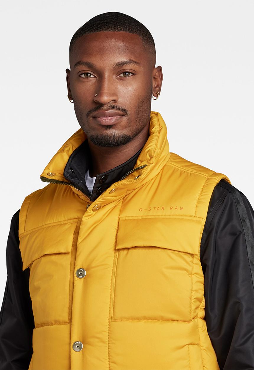 G-STAR - Foundation pdd vest - dull yellow