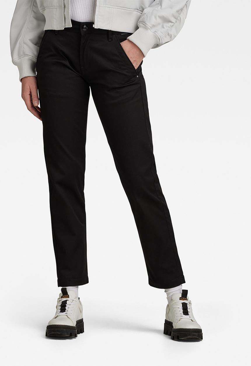 G-STAR - Kate boyfriend chino - dark black
