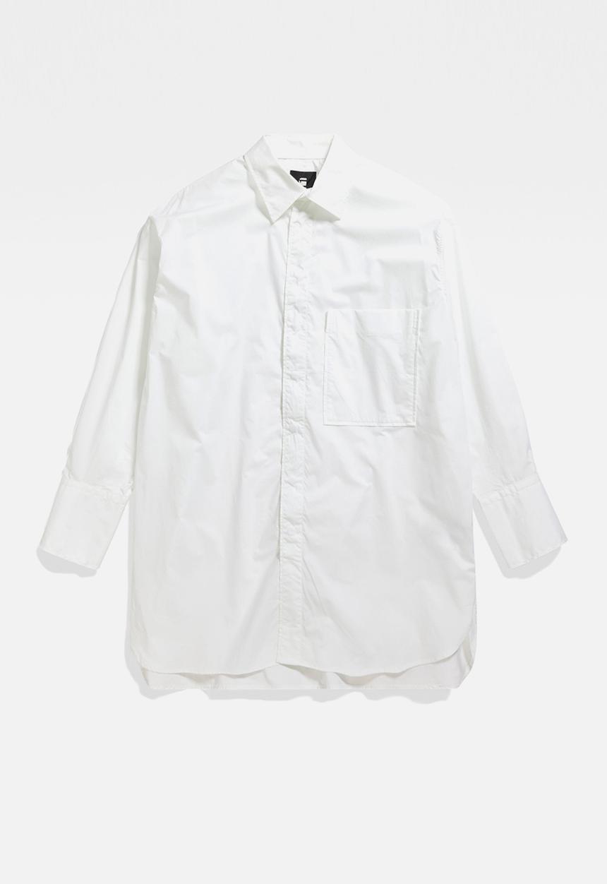 G-STAR - Oversized bf shirt  - white