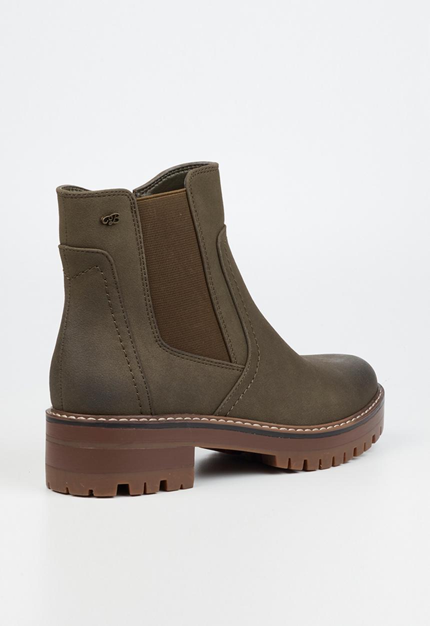 Miss Black - Fox 3 chelsea boot - olive