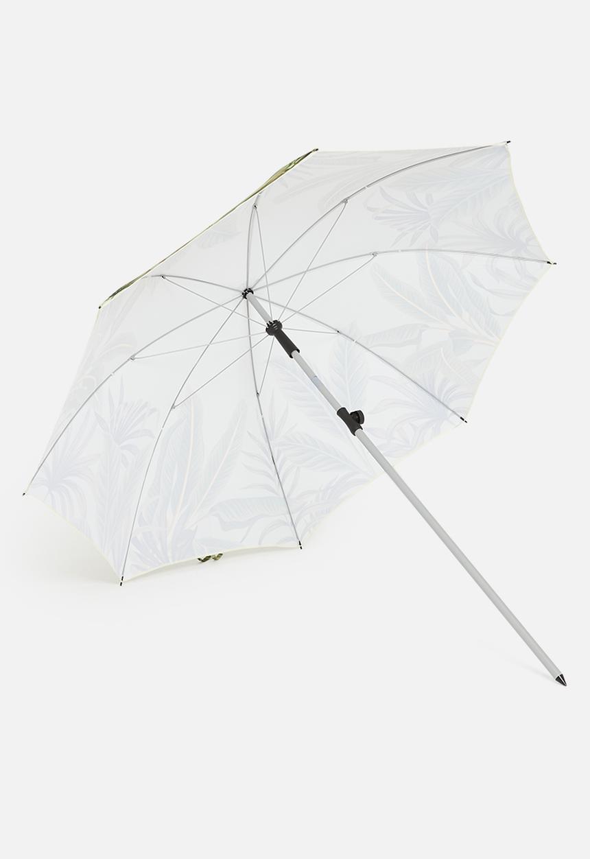 H&S - Leafy beach umbrella - green