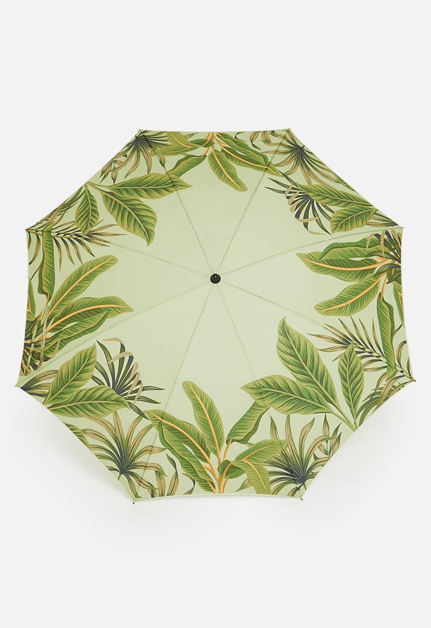 H&S - Leafy beach umbrella - green