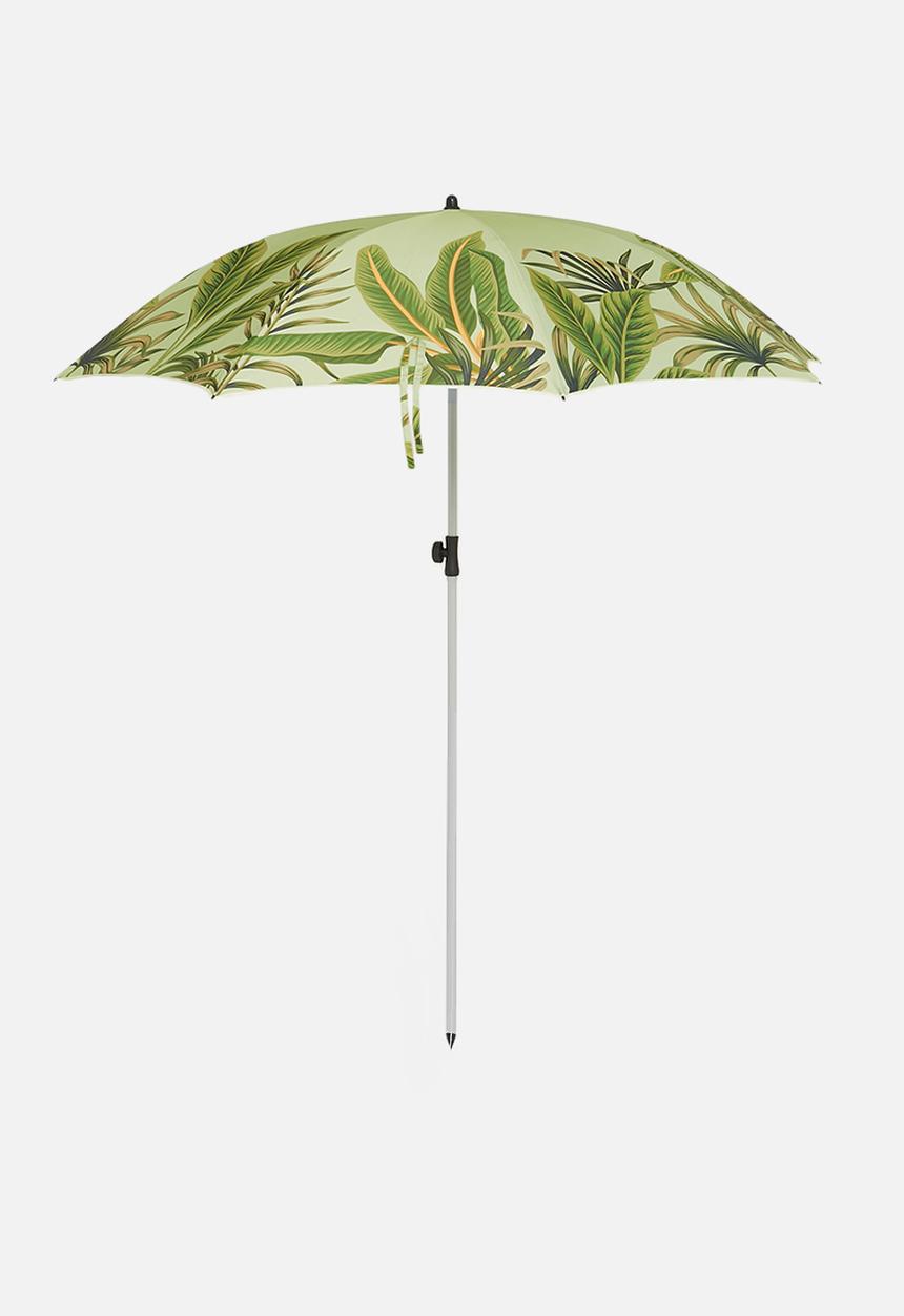 H&S - Leafy beach umbrella - green