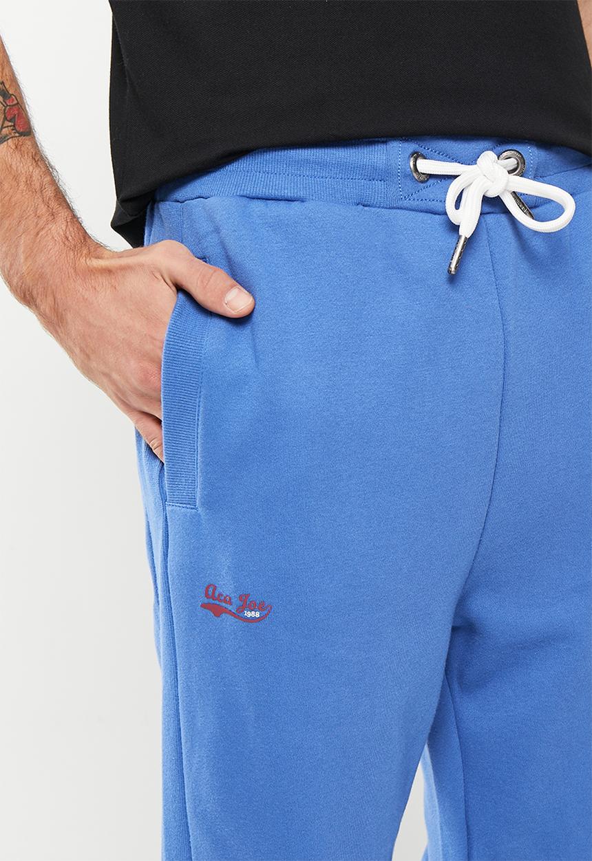 Aca Joe - Mens aca joe small logo jogger - cobalt