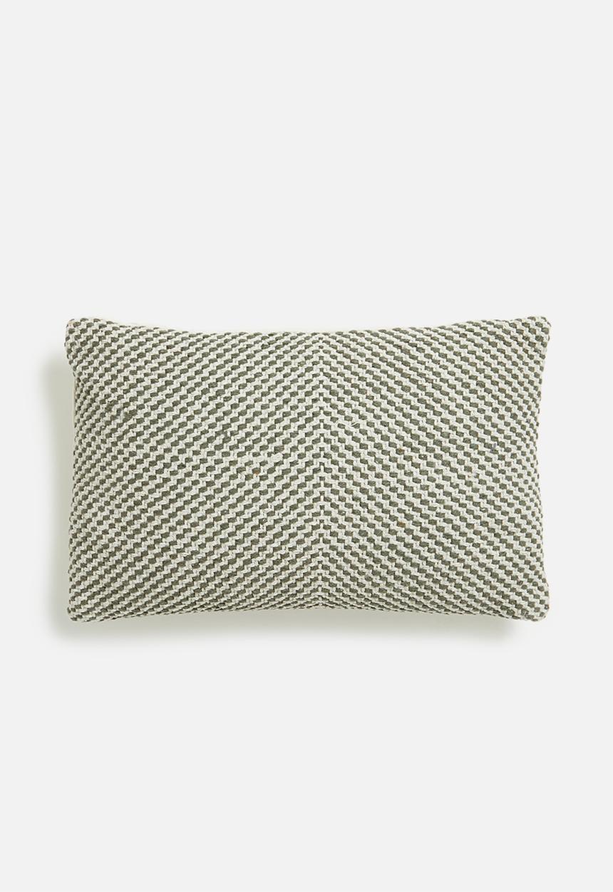 H&S - Wovy cushion- green