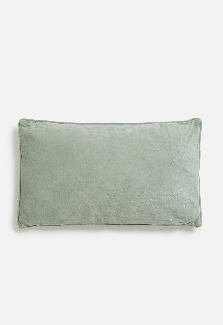 H&S - Velvet cushion -teal